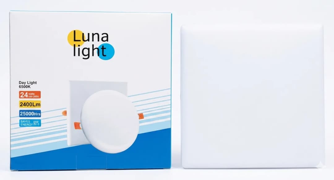 Պլաֆոն 3D LUNA LIGHT 24w 6500k քառ.