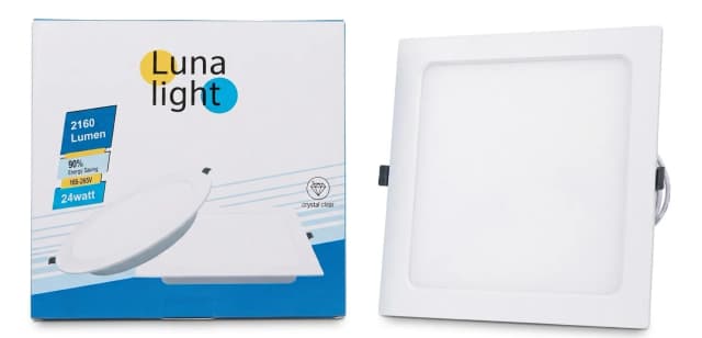 Պլաֆոն LUNA LIGHT 24w 6500k քառ.