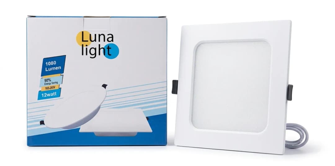 Պլաֆոն LUNA LIGHT 12w 6500k քառ.