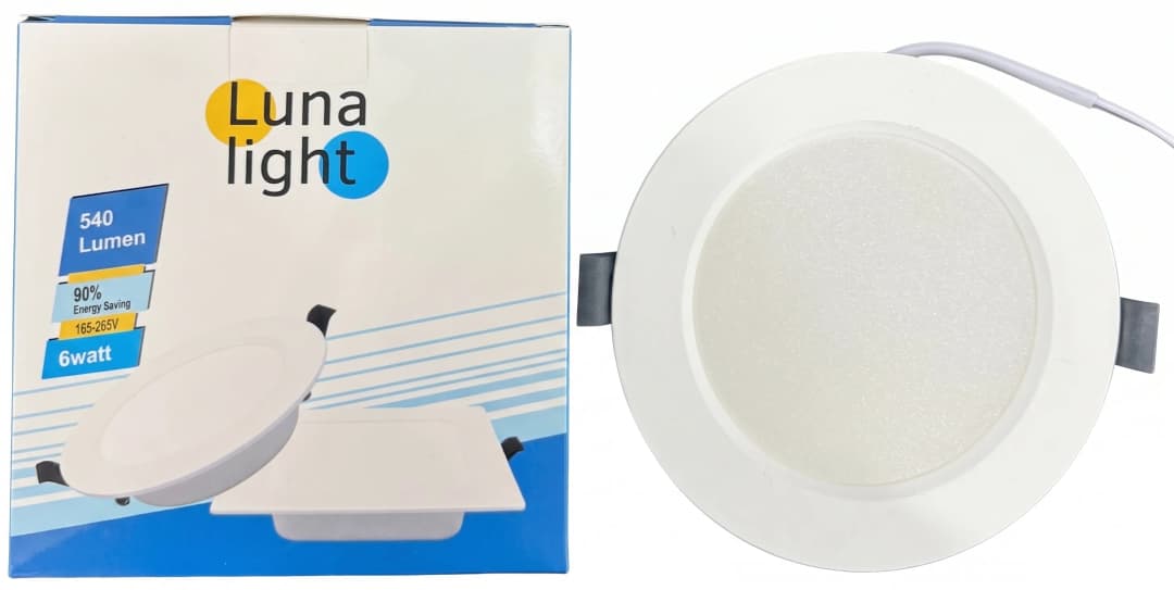 Պլաֆոն LUNA LIGHT 6w 6500k կլոր