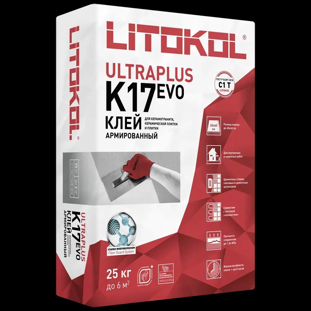 Սոսինձ սալիկի փոշի K17 LITOKOL 25կգ սալիկի
